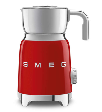 Smeg Mini-Opklopper en Schuimer compact electric kitchen appliance with stainless steel finish for beating and frothing.