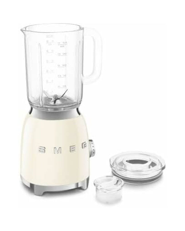 Smeg BLF03CREU crème 800W compact hand mixer with 1.5L mixing bowl, ideal for home cooking and baking.