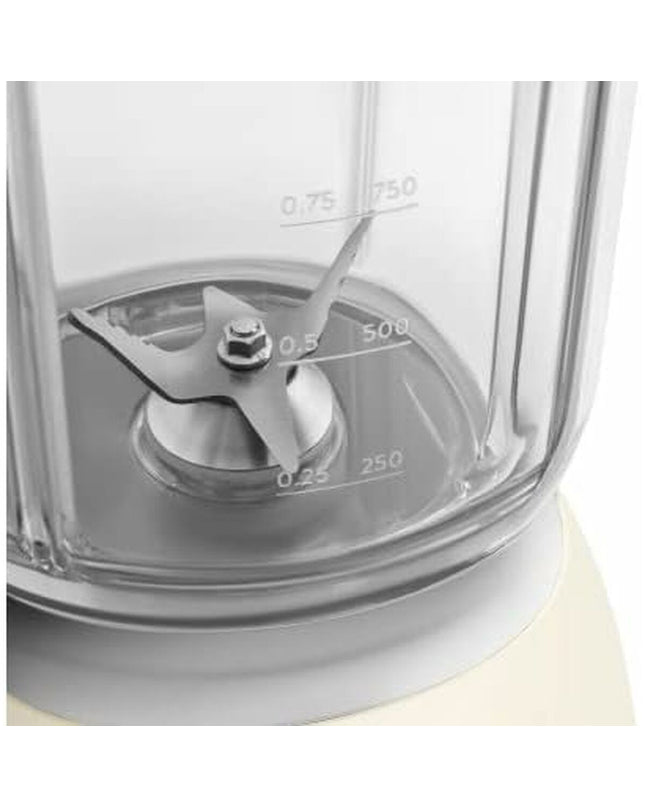 Smeg Crème mixer BLF03CREU with 800W power and 1.5L capacity, small electric kitchen appliance for blending and mixing.