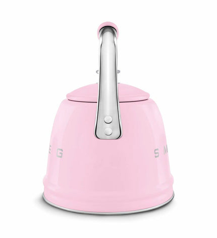 Smeg WKF01PK pink 2.3L teapot for home use, stylish and modern design, ideal for brewing tea.