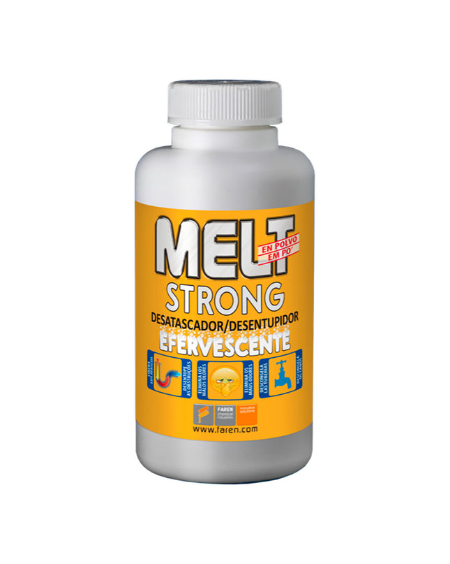 Faren Plunjer Melt Strong Bruisend Zuurvrij 600g cleaning product for household and kitchen use, in a white plastic bottle