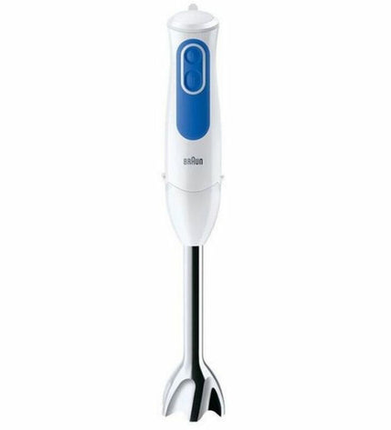 Braun MQ3005WH handmatige blender with 0.6L inox jar, 700W, white, ideal for home cooking and small electric kitchen appliances
