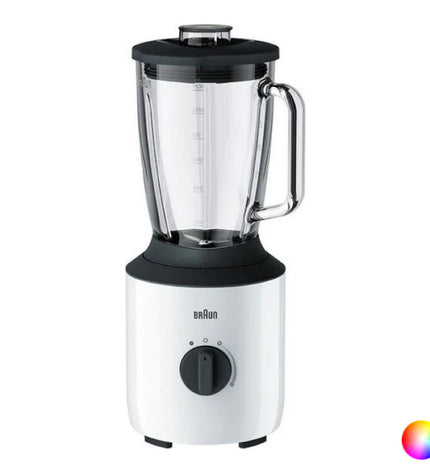 Braun JB3150 black 1.5L 800W hand mixer with beaters, compact kitchen appliance for mixing and blending.