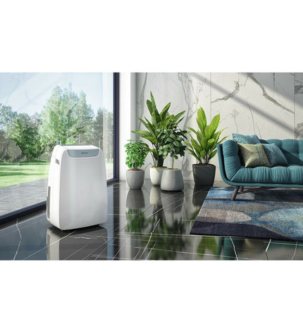 Portable Olimpia Splendid air conditioner for home and kitchen use, white, compact design with vents and control panel visible