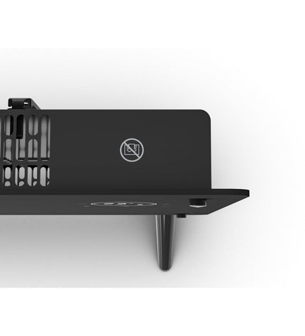 Olimpia Splendid 99238 black 2000W portable digital heater for home and cooking spaces, with display and control panel.