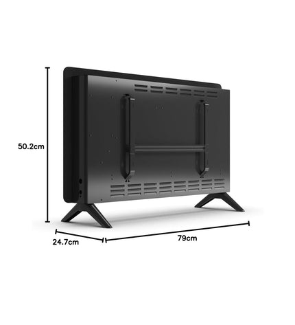 Olimpia Splendid 99238 black 2000W portable digital heater for home and kitchen use, compact and easy to move.