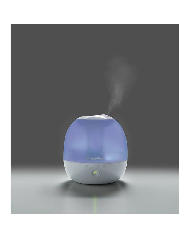 Portable Olimpia Splendid luchtbevochtiger for home and cooking, compact design with adjustable settings and digital display.