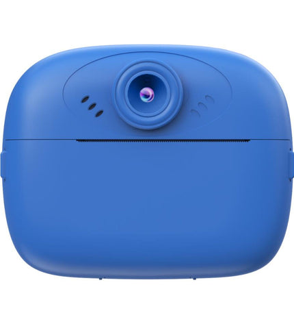 Celly KIDSCAMPRINTBL toy camera for children, colorful electronic toy camera with printing features and playful design.