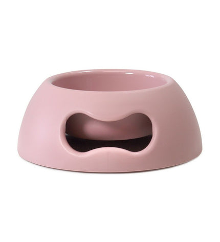 Pink 350ml United Pets Pappy dog feeding bowl made of durable polypropylene, designed for pets and suitable for dogs.