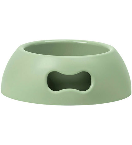 Green United Pets Pappy dog feeding bowl made of durable polypropylene, 2.2L capacity, suitable for dog food or water.