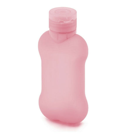 United Pets Fles United Pets Bon Ton Pi Roze siliconen hondenvoeding fles, 100 ml, roze en duurzaam design