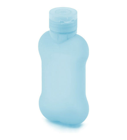 United Pets Bon Ton Pi Blauw siliconen hondenvoederbak van 100 ml, geschikt voor kleine honden, stevig en gemakkelijk schoon te maken.