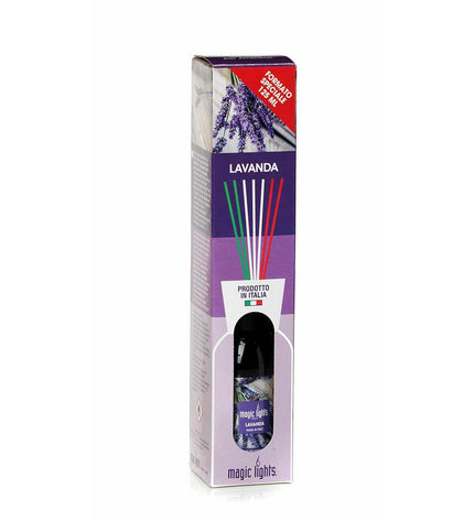 Lavender scented Magic Lights Parfum Sticks in a 125 ml bottle, ideal for home decor and creating a fragrant atmosphere.