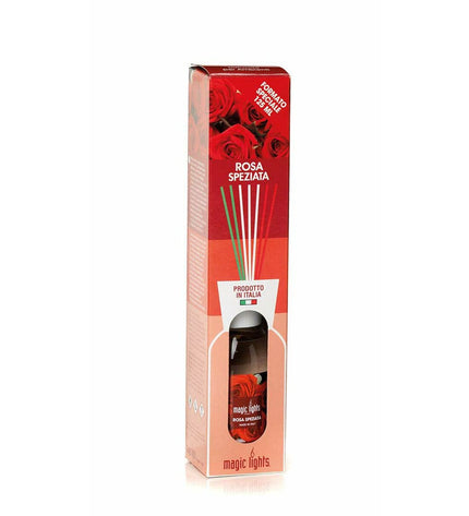 Magic Lights Luchtverfrisser Mikado Roze 125 ml, huisdecoratie with pink fragrance sticks for refreshing home ambiance.