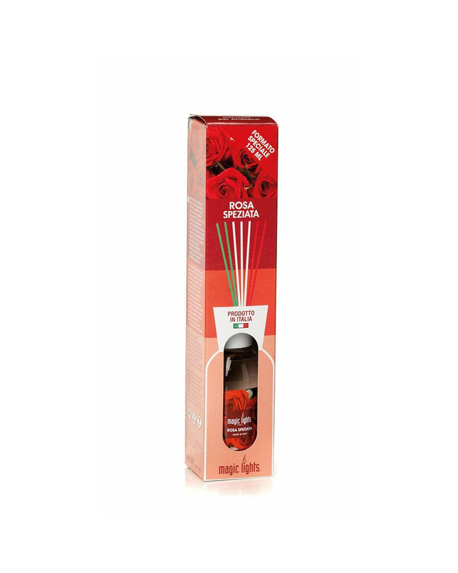 Magic Lights Luchtverfrisser Mikado Roze 125 ml, huisdecoratie with pink fragrance sticks for refreshing home ambiance.