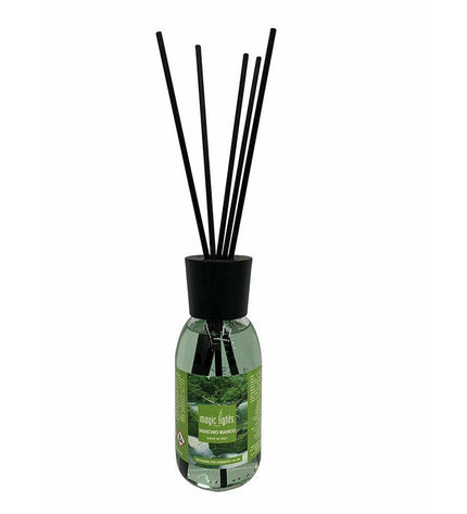 Magic Lights Mikado luchtverfrisser in 125 ml bottle, home decor and kitchen scent diffuser with elegant design.
