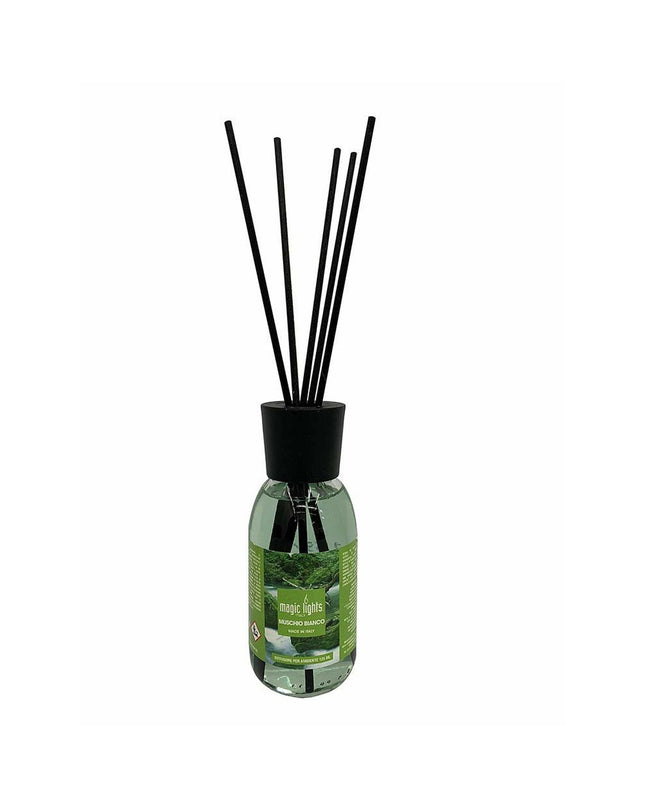 Magic Lights Mikado luchtverfrisser in 125 ml bottle, home decor and kitchen scent diffuser with elegant design.
