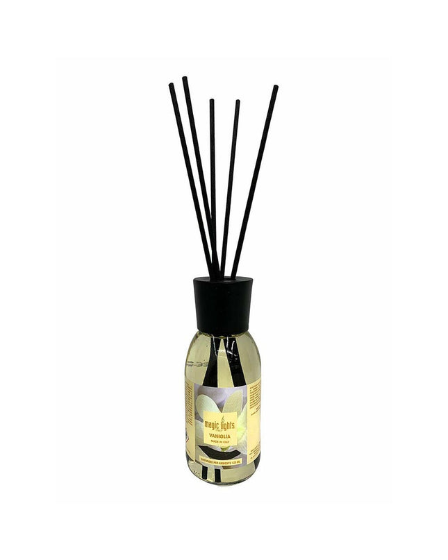 Magic Lights Mikado Vanille air freshener in a 125ml bottle, designed for home decoration and kitchen freshness.