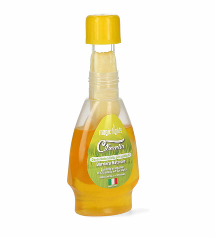 Magic Lights Citronella air freshener in 375 ml bottle, designed for home and kitchen decor with a decorative lighting feature.
