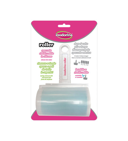 Siliconen hondenhuisdierhaar roller for removing pet hair, designed for easy grooming and cleaning.