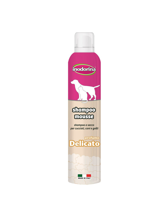 Inodorina Vanille dog shampoo 300 ml bottle with soft finish, dog grooming product for gentle cleaning and soothing scent