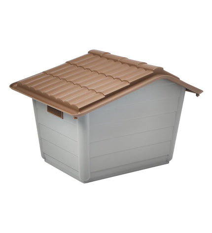 Nayeco Eco mini dog crate in green plastic, 60x50x41 cm, suitable for small dogs, with ventilation and sturdy design.