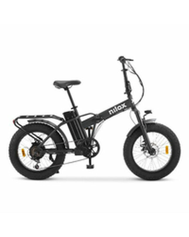 Blue Nilox X8 PRO electric bike with 20-inch wheels, 250W motor, designed for sport and outdoor riding.