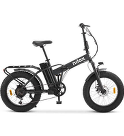 Nilox X8 PRO electric bike, blue 20-inch sport and outdoor mountain bike with 250W motor, durable tires, and sleek design.