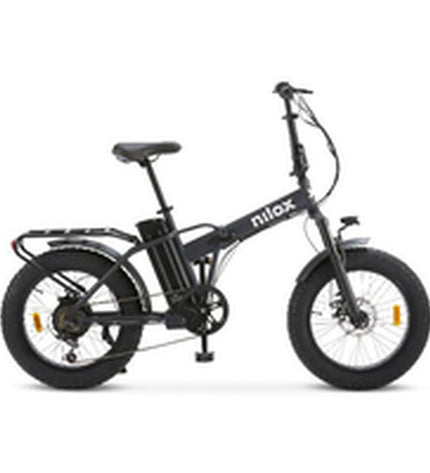 Nilox X8 PRO electric bike in black with 20-inch wheels, 250W motor, designed for sport and outdoor cycling.