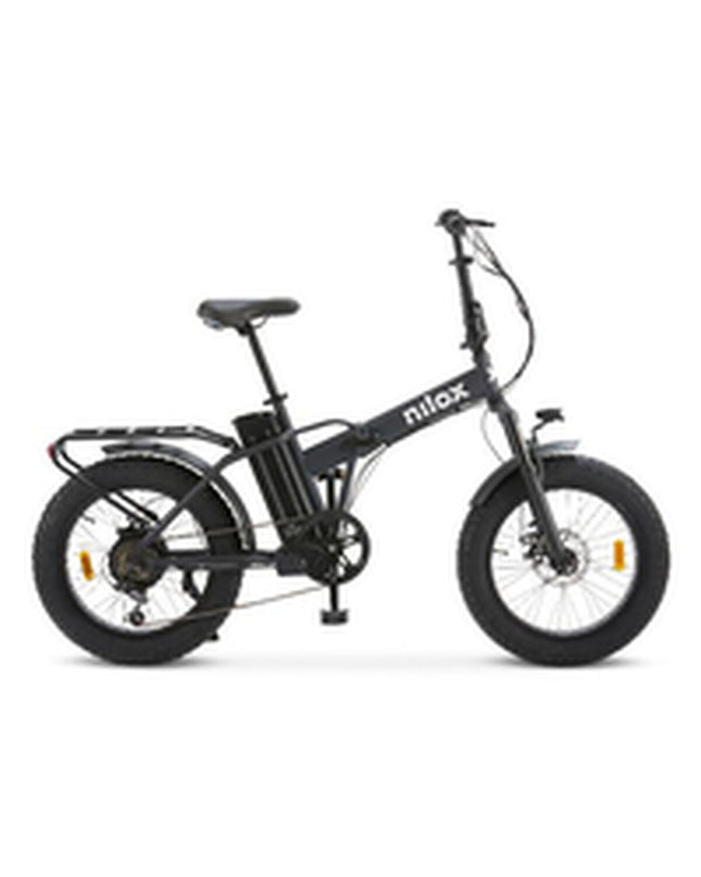 Nilox X8 PRO electric bike in black with 20-inch wheels, 250W motor, designed for sport and outdoor cycling.