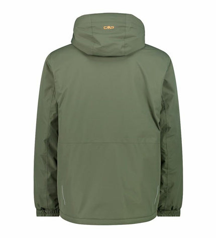 Dark gray men's sports jacket by Campagnolo, designed for outdoor activities and sports, with a sleek, comfortable fit.