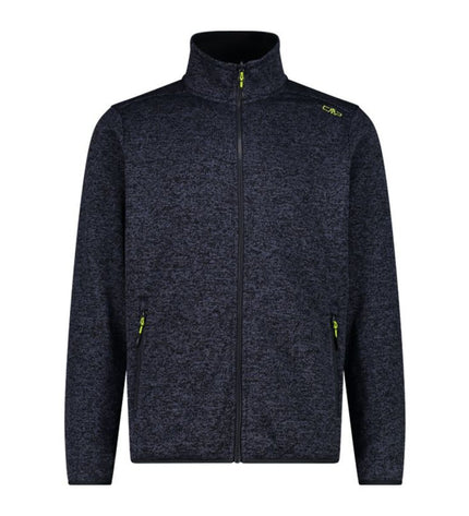 Black men's Campagnolo sport jacket with zip and detachable inner layer, suitable for outdoor camping and hiking activities.