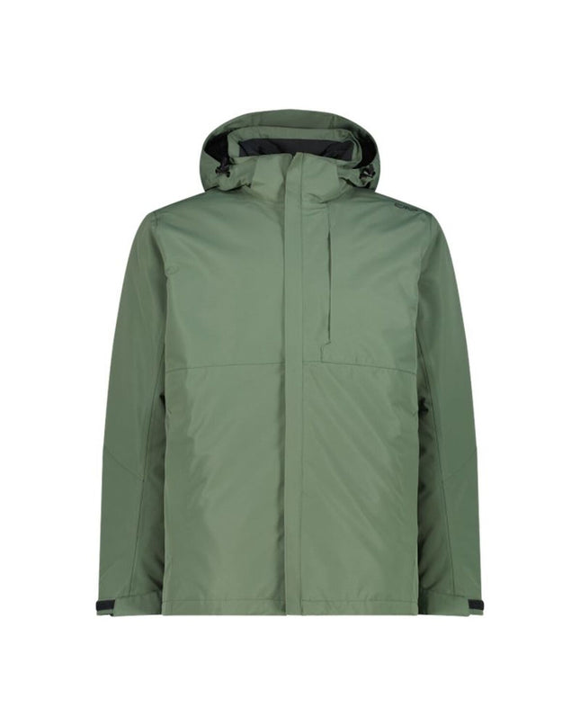 Blue men's Campagnolo sport jacket with zip and detachable inner, designed for outdoor activities and camping.