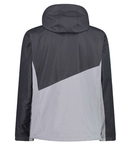 Campagnolo men's grey sport jacket with zip and detachable inner, ideal for outdoor activities and camping.