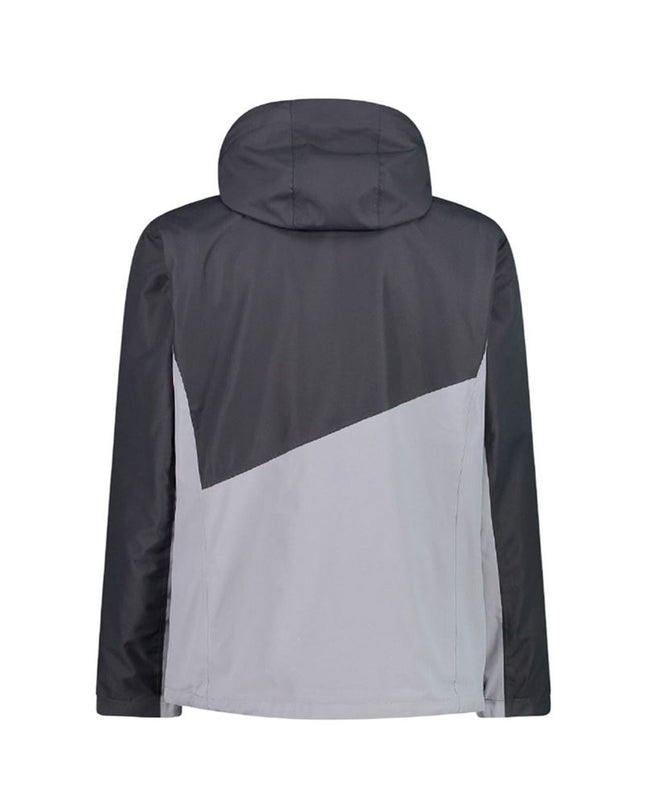 Campagnolo men's grey sport jacket with zip and detachable inner, ideal for outdoor activities and camping.
