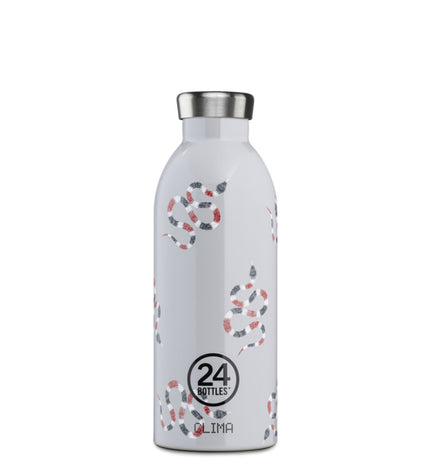 Colorful 24 Bottles Clima Rattle Shake sport water bottle in stainless steel, 500 ml, suitable for outdoor camping and hiking.