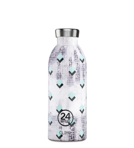 Colorful 24 Bottles Thermos Clima Blocks stainless steel 500 ml, ideal for outdoor sports, camping, and hiking activities.