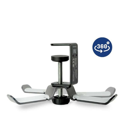Black gaming headset support stand for Ewent EW1585, electronic accessories, with plug-and-play compatibility for gaming consoles.