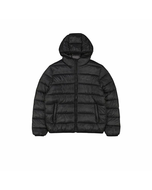 Black Champion men's sport jacket for outdoor activities, featuring a sleek design and athletic fit.