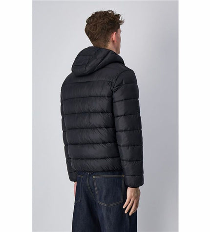 Black Champion men's sport jacket for outdoor activity, featuring a lightweight design and sporty style.