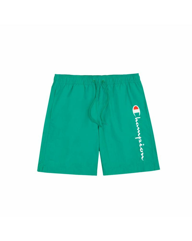 Champion herenzwembroek beachshort in blauw en groen, waterbestendige sport en outdoor watersport zwemshort.