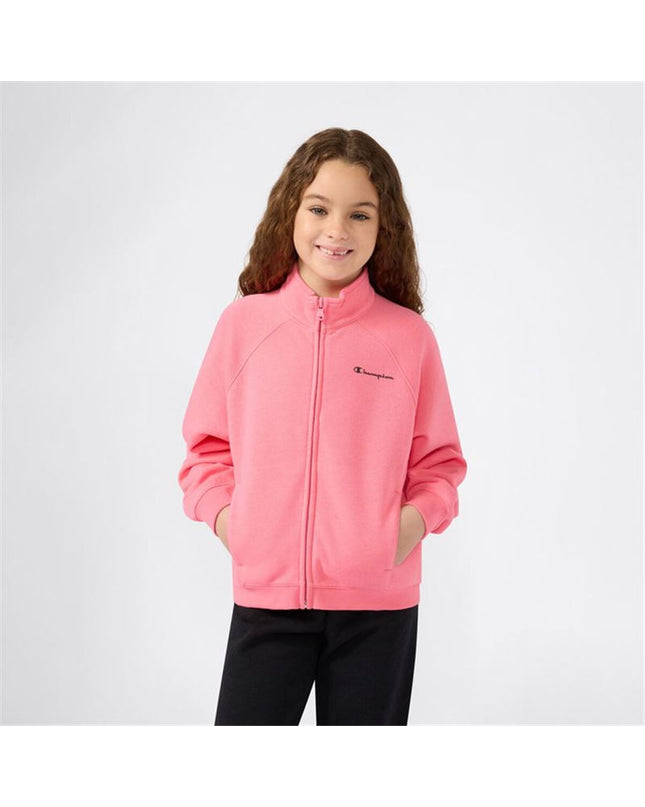 Pink Champion children's jogging suit with sporty design, ideal for outdoor activities and sports for kids.