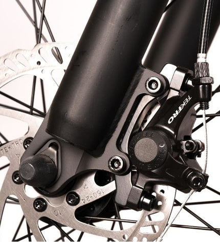 Nilox X6 PLUS electric bike in black and blue with 27.5-inch wheels, 250W motor, and 12800mAh battery for sport and outdoor riding.