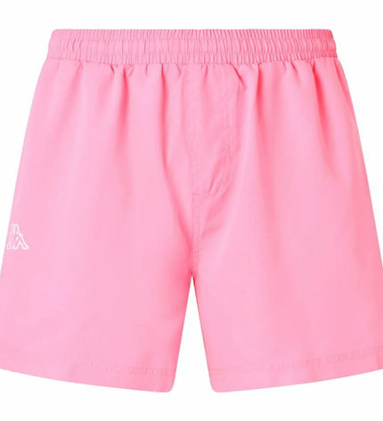 Pink men's swim trunks by Kappa Fultomi for sports and watersports, featuring a sporty design and comfortable fit.