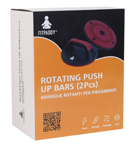 Pair of Fitpaddy push-up stands for fitness and outdoor workouts, showcasing sturdy construction and ergonomic design.