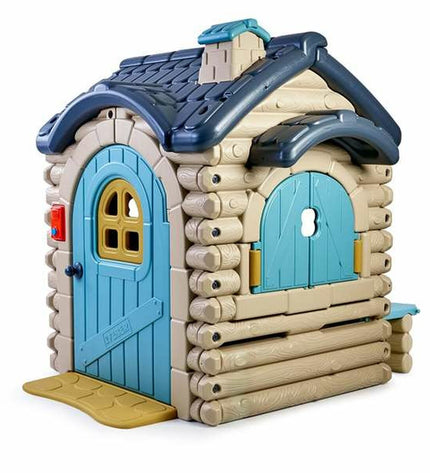 Feber speelgoedhuis voor kinderen, casual cottage, 162x157x165 cm, outdoor playhouse with windows and door, suitable for outdoor fun.