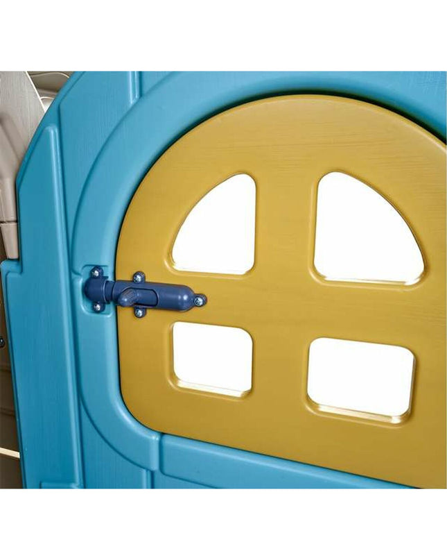 Feber speelgoedhuis voor kinderen, casual cottage model, 162x157x165 cm, outdoor playhouse with windows and door, suitable for outdoor fun.