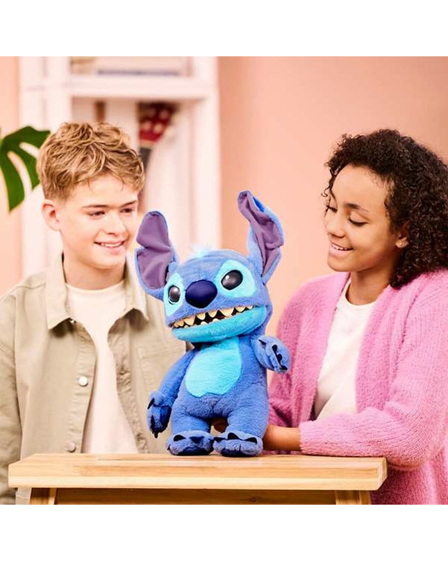 Soft Stitch plush toy with sound, 30 cm, adorable stuffed animal from Stitch brand, perfect for kids' play and cuddling.