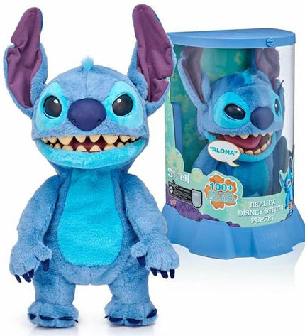 Soft Stitch plush toy with sound, 30 cm, featuring stitched details and a friendly expression, perfect for children.