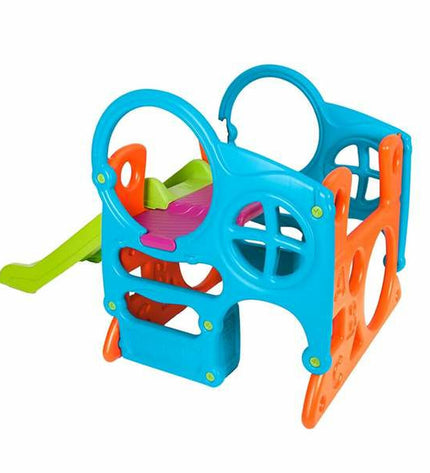 Feber activity center for babies, colorful play structure measuring 89x97x100 cm, designed for young children’s fun and activity.